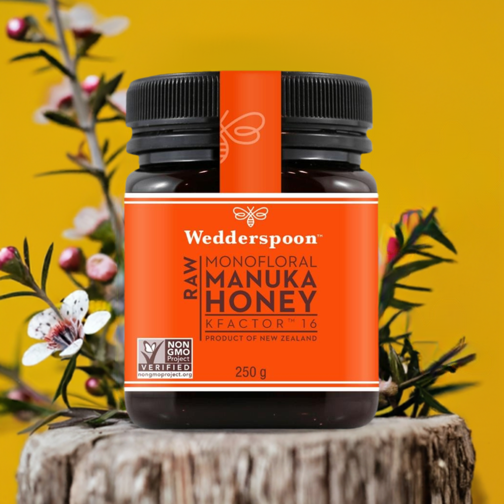 Wedderspoon RAW Manuka Honey KFactor 16+ 250g Natural Health World UK