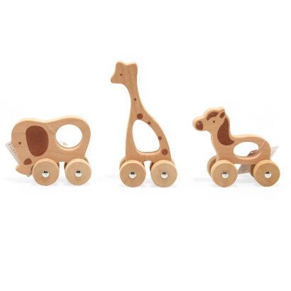 Wooden Animals on Wheels Baby&More